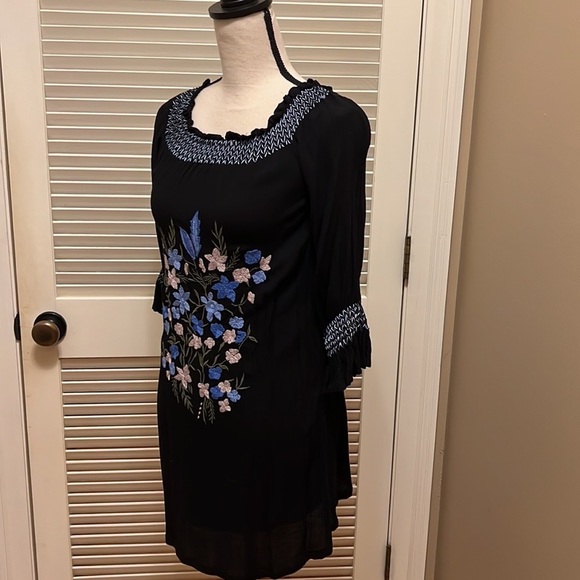 37. Willow & Clay Black Embroidered Dress - Picture 5 of 16